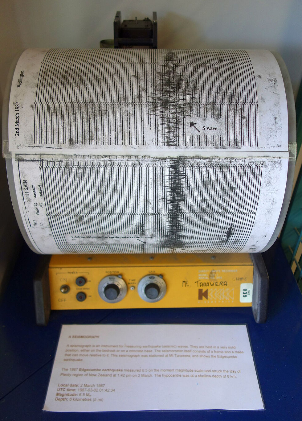 Symbolbild: Seismograph · gemeinfrei