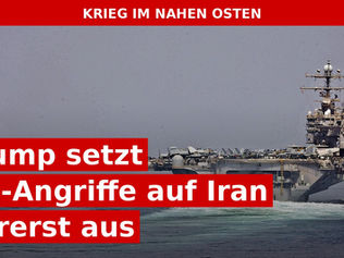 Trump setzt US-Angriffe auf Iran vorerst aus