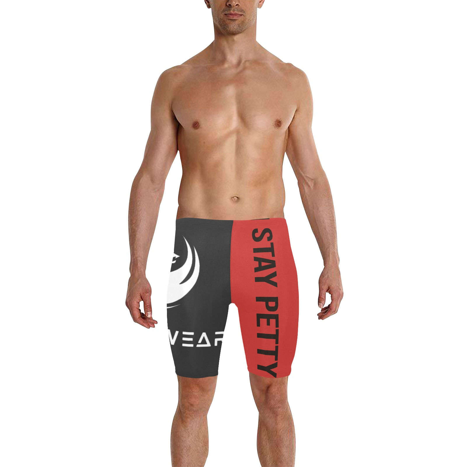 2 Toned Swim trunks Men's Knee Length Swimming Trunks (Model L58)