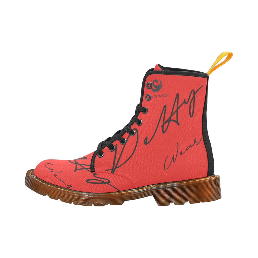 Thumbnail: Petty Script red boot Martin Boots For Men Model 1203H