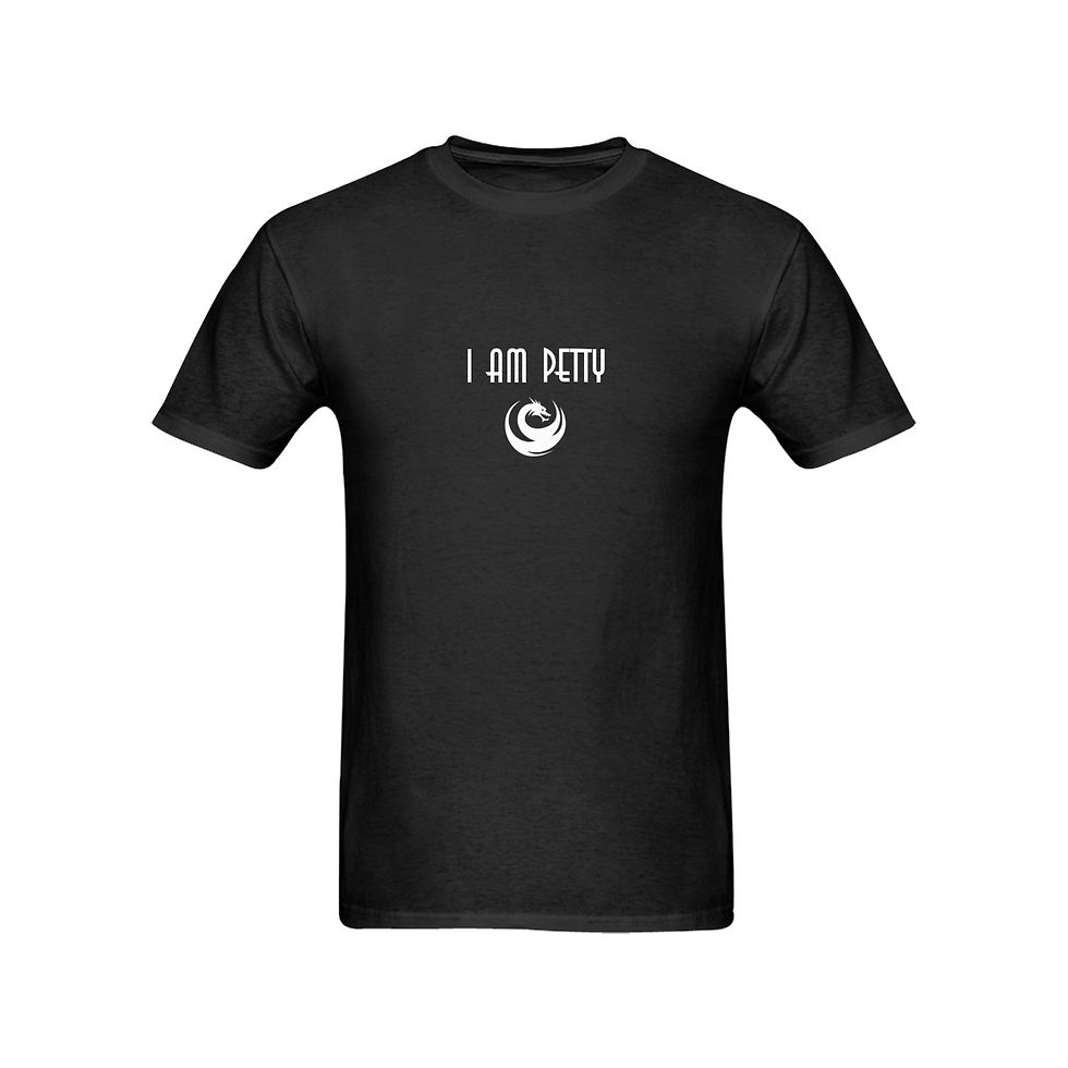 Petty Wear Unlimited Tee BLK Men's T-Shirt in USA Size (Two Sides Printing)