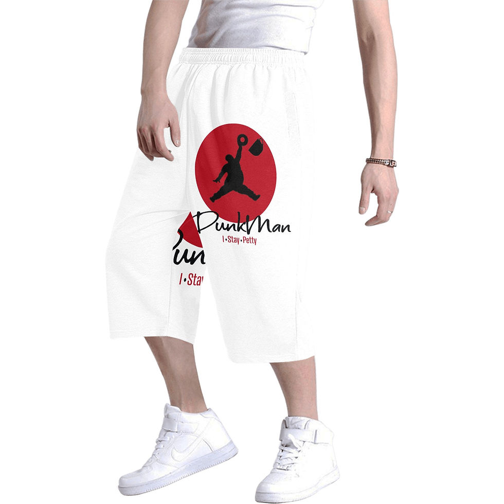 Dunkmanshorts Men's All Over Print Baggy Shorts (Model L37)