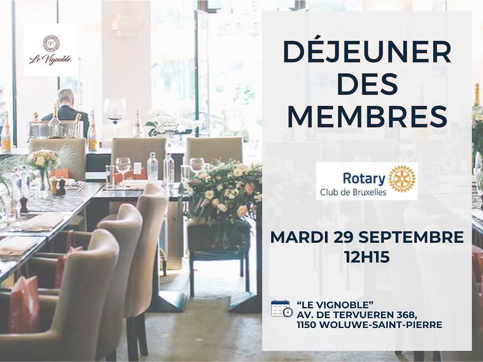 Déjeuner des membres