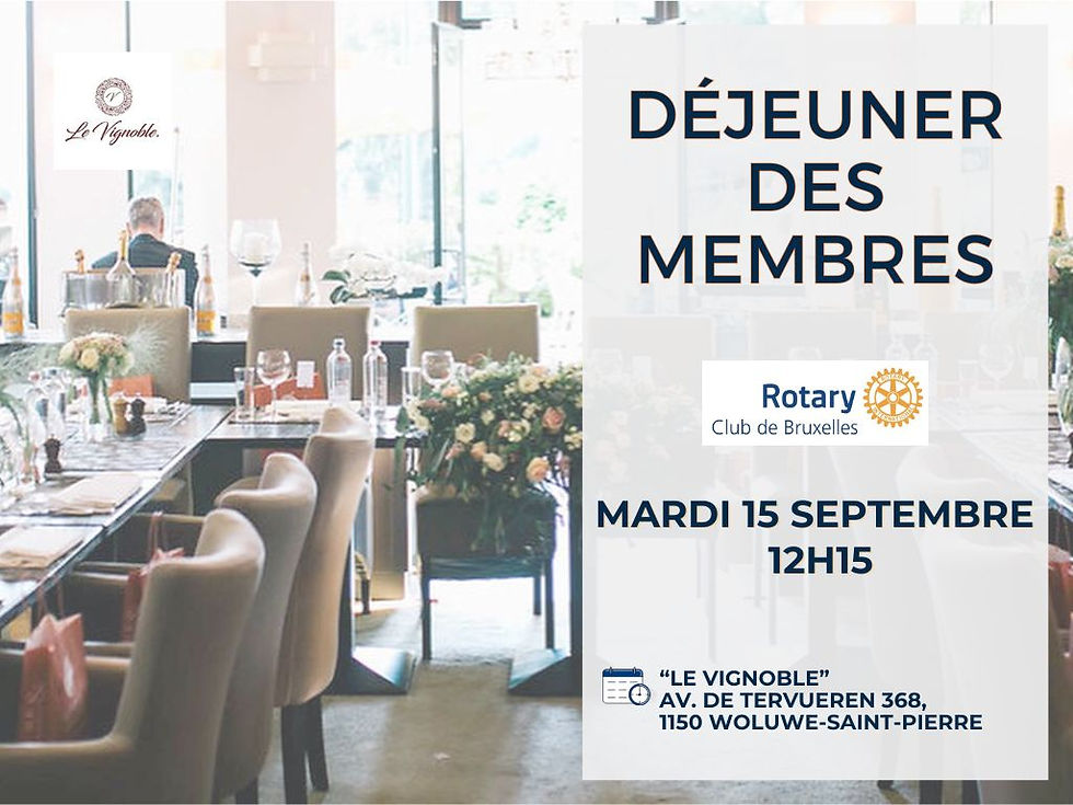 Déjeuner des membres