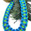 Thumbnail: Turquoise & Green Paracord Necklace Set 1102