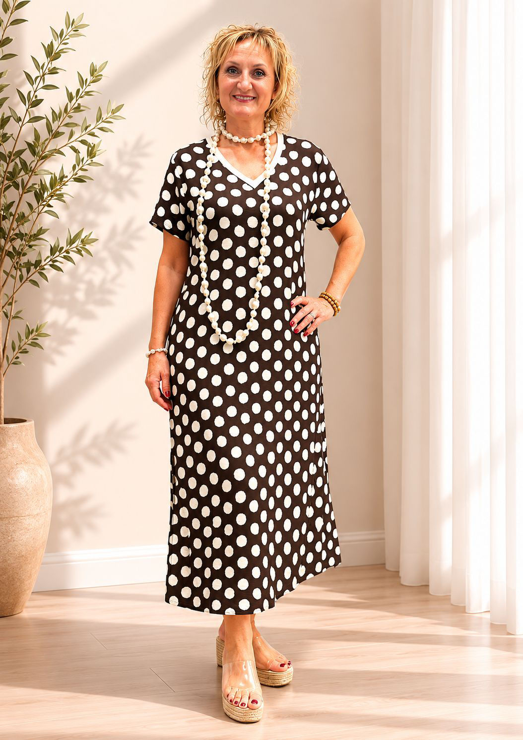 Vestido Luna Chocolate. 