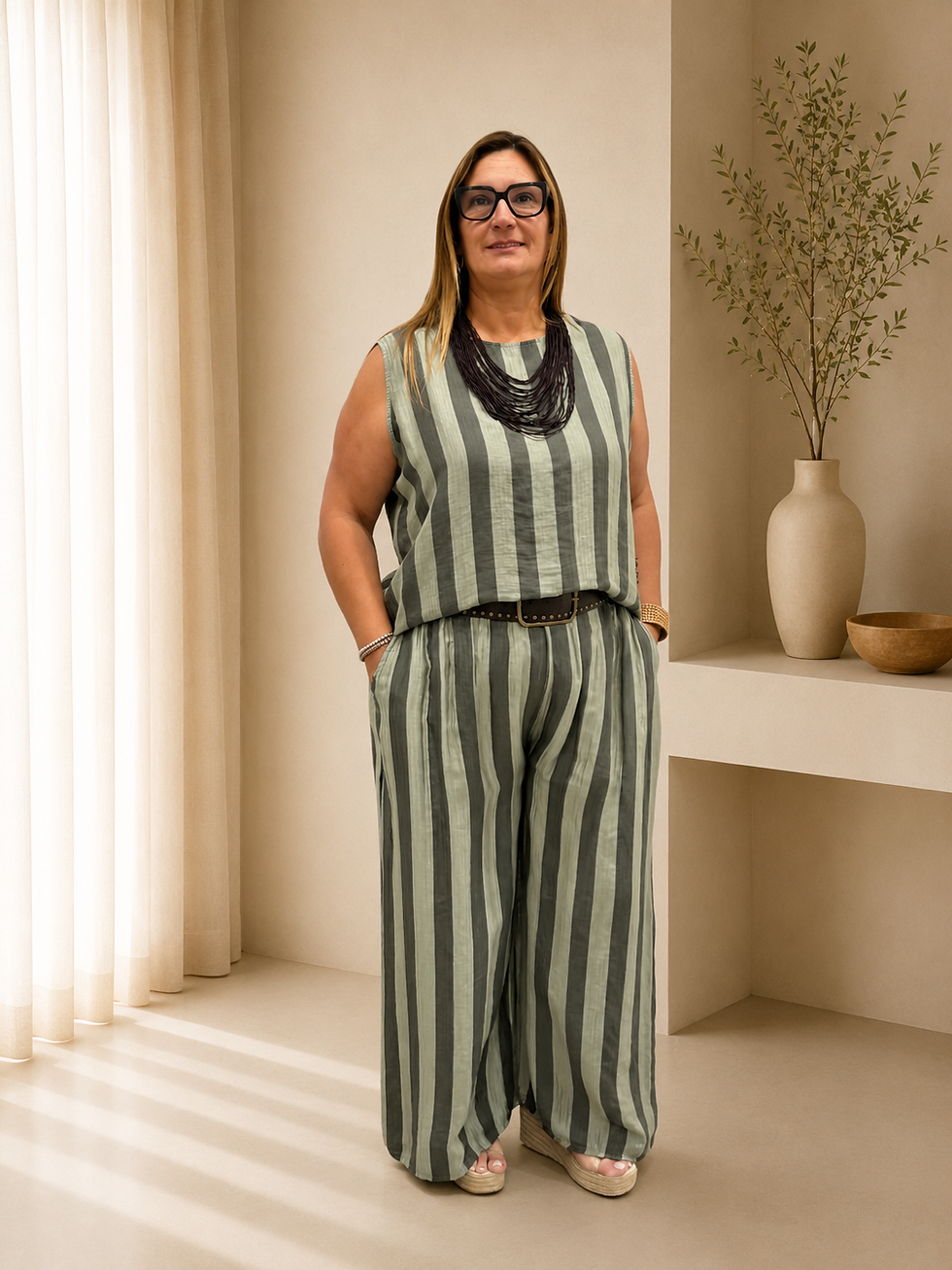 Miniatura: Pantalón Curvy Capri. 
