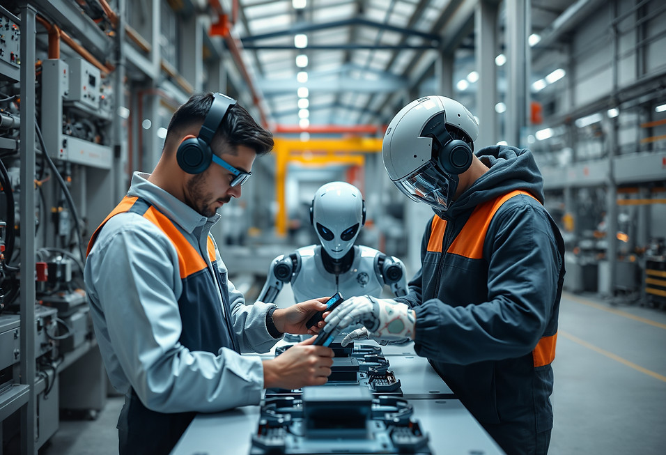 a few human talents working together in the industrial enviornment with robotics.jpg