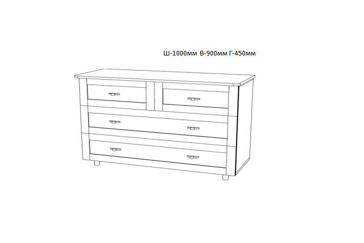 Прев'ю: Комод "Верона" верх 50/50