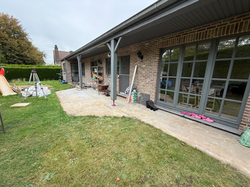 Aménagement d'une terrasse - Avant