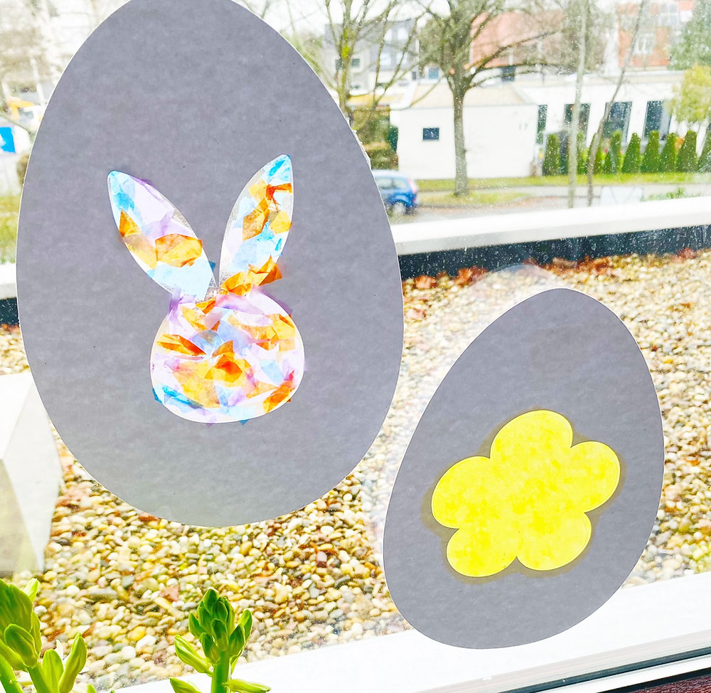 Ostern Basteln Fensterbilder Ostern