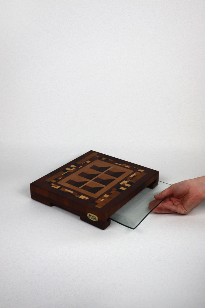 Tagliere da cucina con vassio a scomparsa