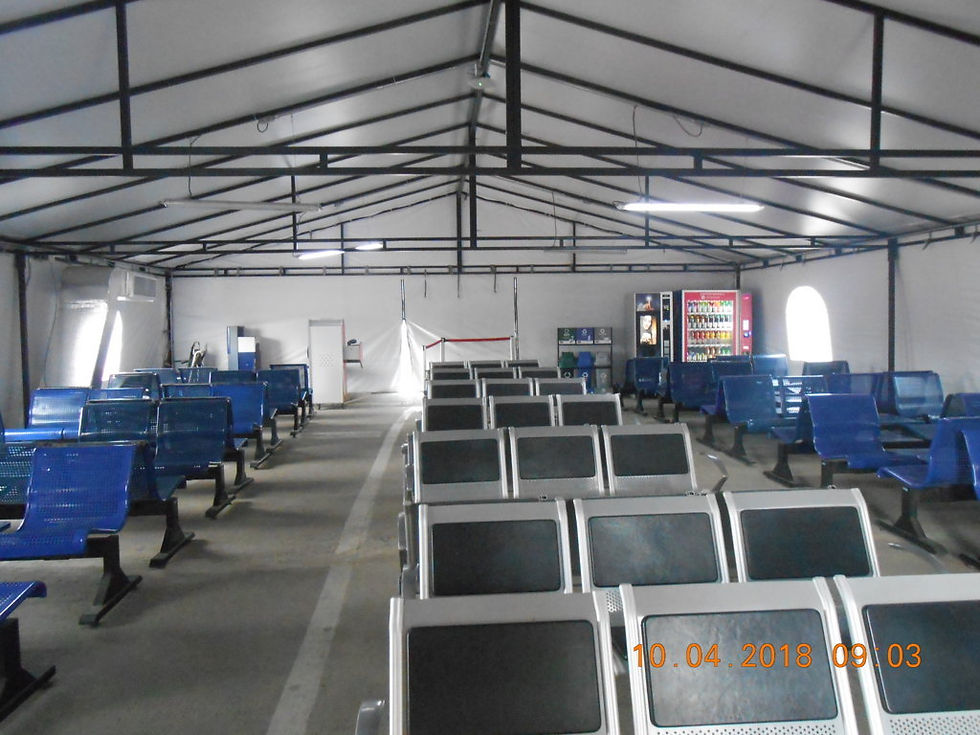 SALAS DE ESPERA PROVISIONALES HABILITADAS PARA EL AEROPUERTO INTERNACIONAL ERNESTO CORTISSOZ