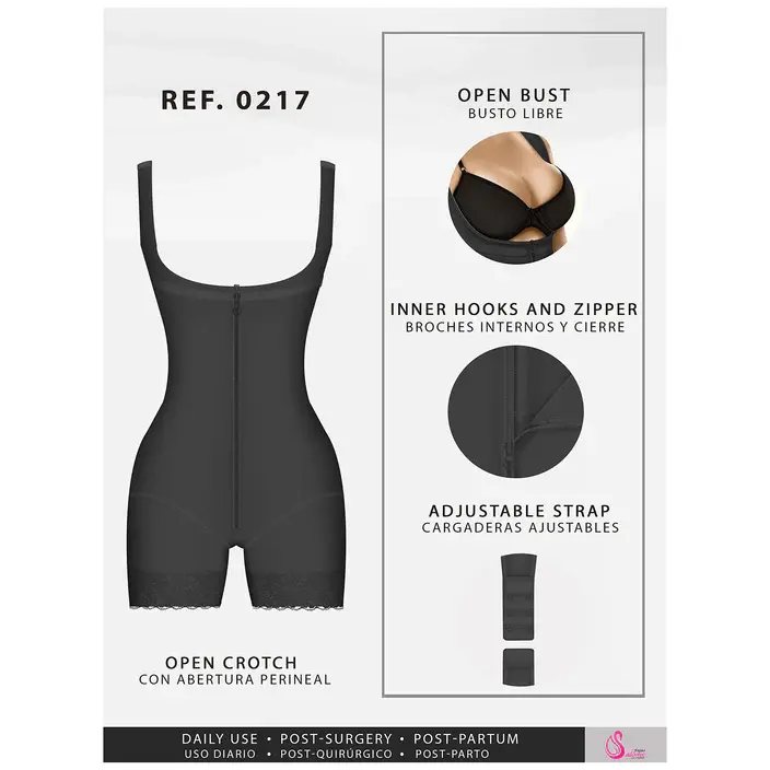 Thumbnail: Colombian Butt Lift Half Leg Girdle | Postpartum Post-Surgical / SAL0217
