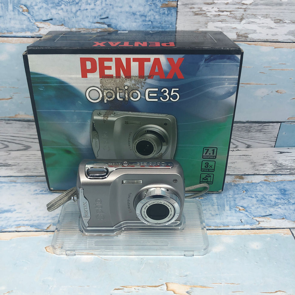 Thumbnail: Pentax Optio E35 7.1MP 3x Optical Zoom Compact Digital Camera + 2Gb Card