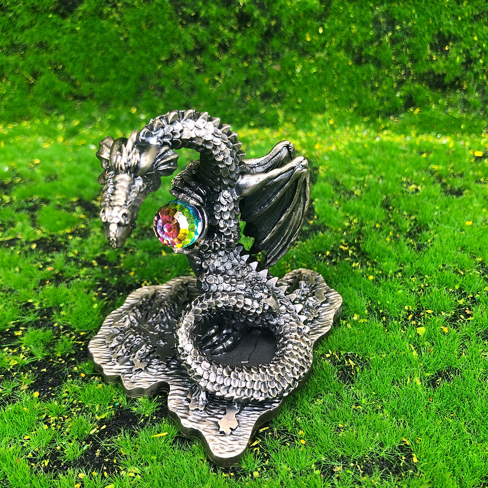 Thumbnail: Tudor Mint Myth And Magic Pewter Dragon Figure The Dragon Of Methtintdour