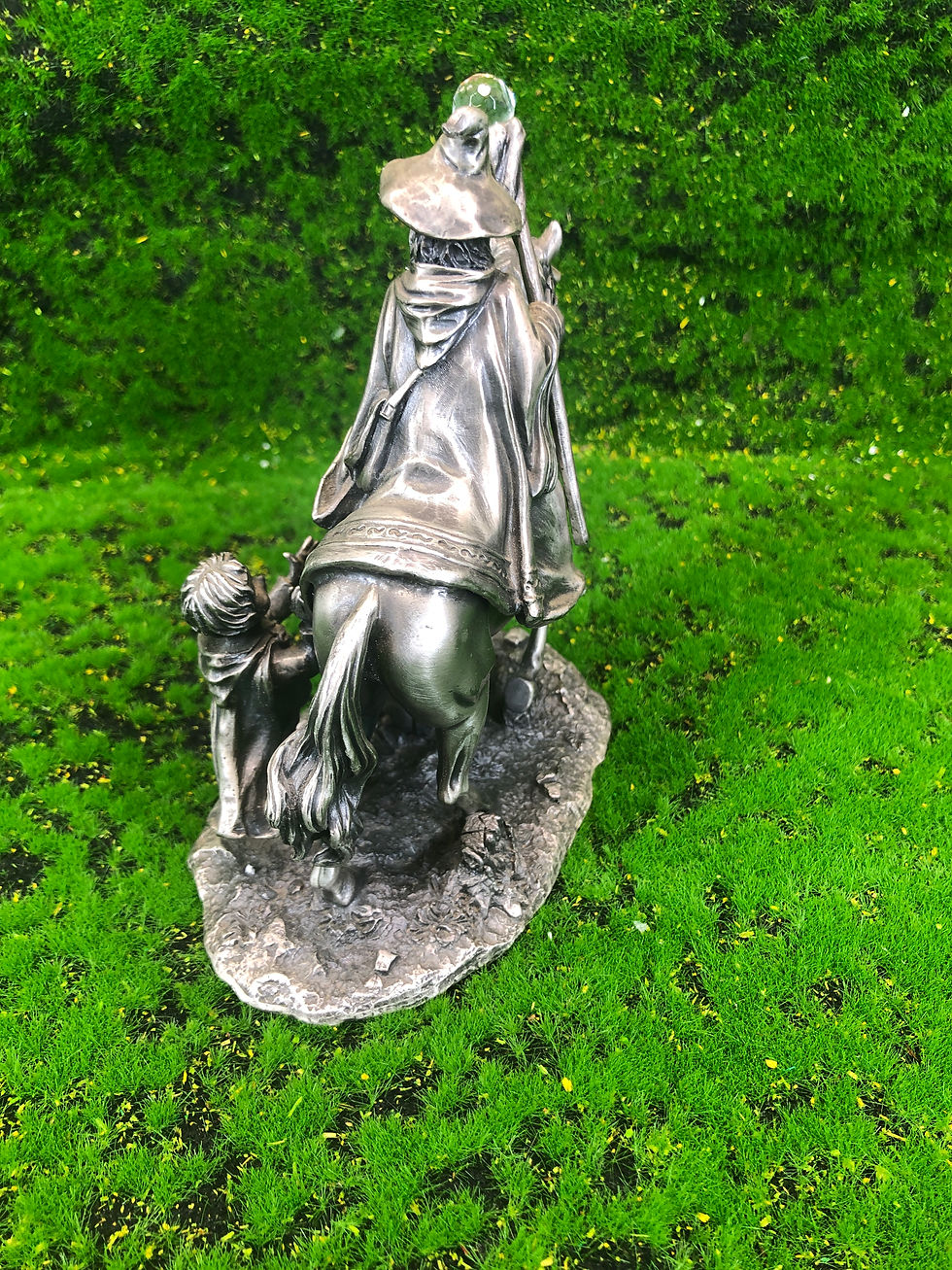 Thumbnail: Lord of the Rings 'Gandalf and Frodo'  Tudor Mint  Boxed  5042 Swarovski Pewter