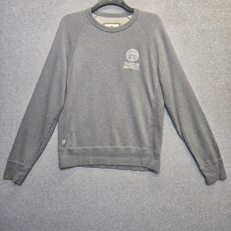 Thumbnail: Franklin & Marshall Classic Men's Grey Sweatshirt Made in Italy College Wear
