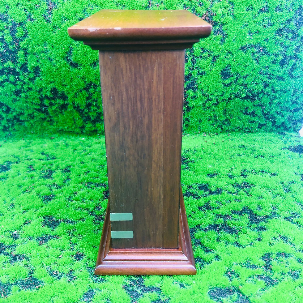 Thumbnail: Royal Selangor Wooden Pewter Table Desk Top Quartz Clock Vintage 1991 Rare