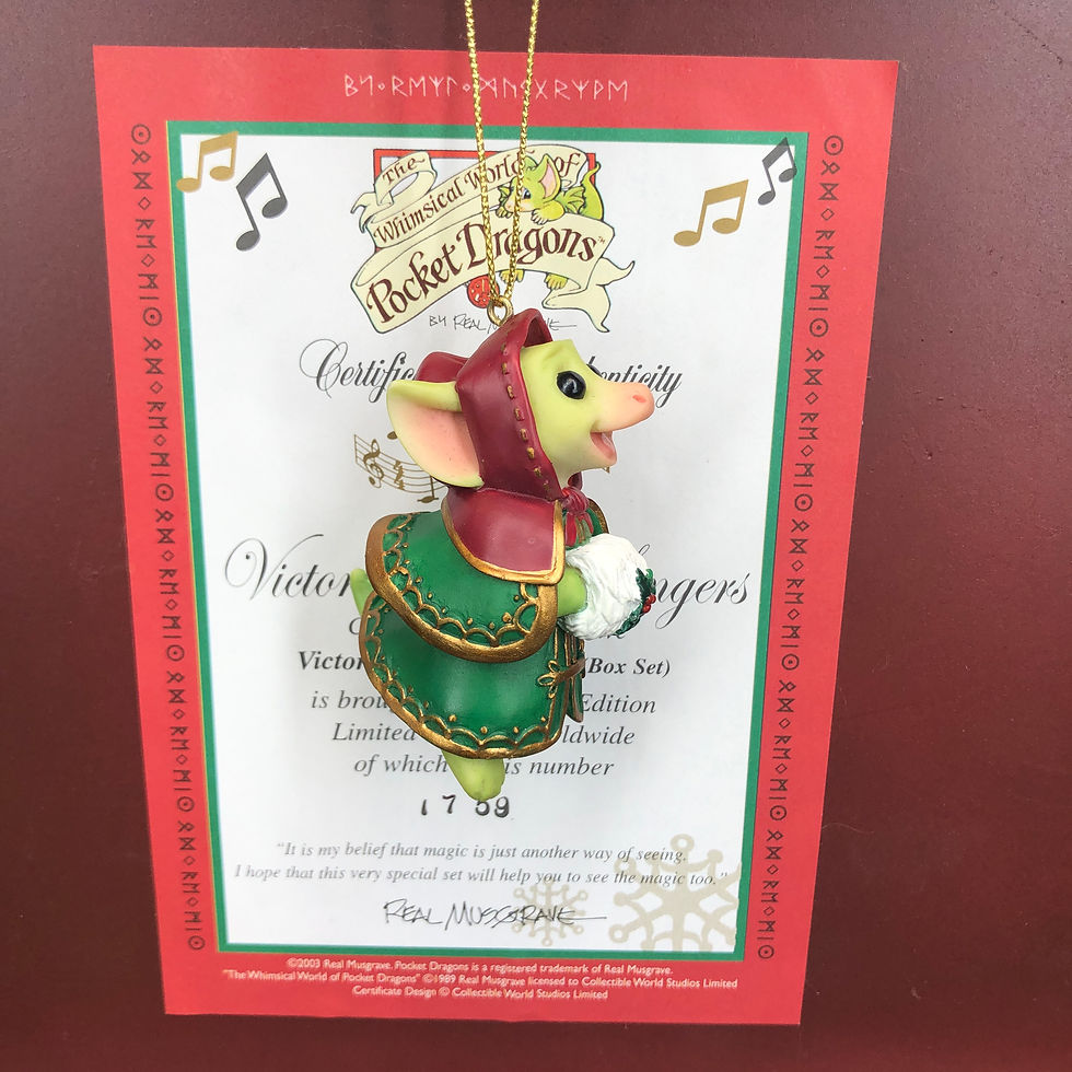 Thumbnail: Victorian Carol Singers  By Real Musgrave Pocket Dragons,Limited Edition