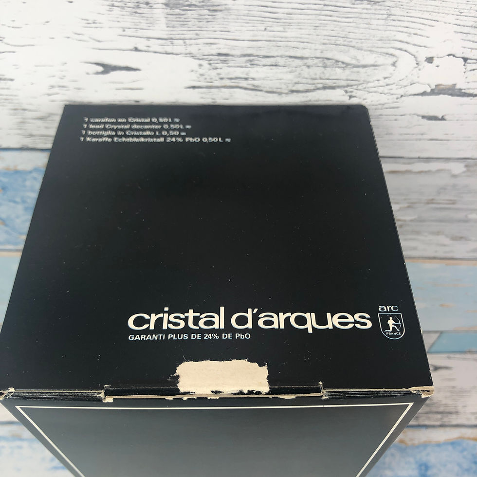 Thumbnail: VTG J G Durand Cristal D'Arques France Boxed Maintenon Decanter 24% Lead Crystal
