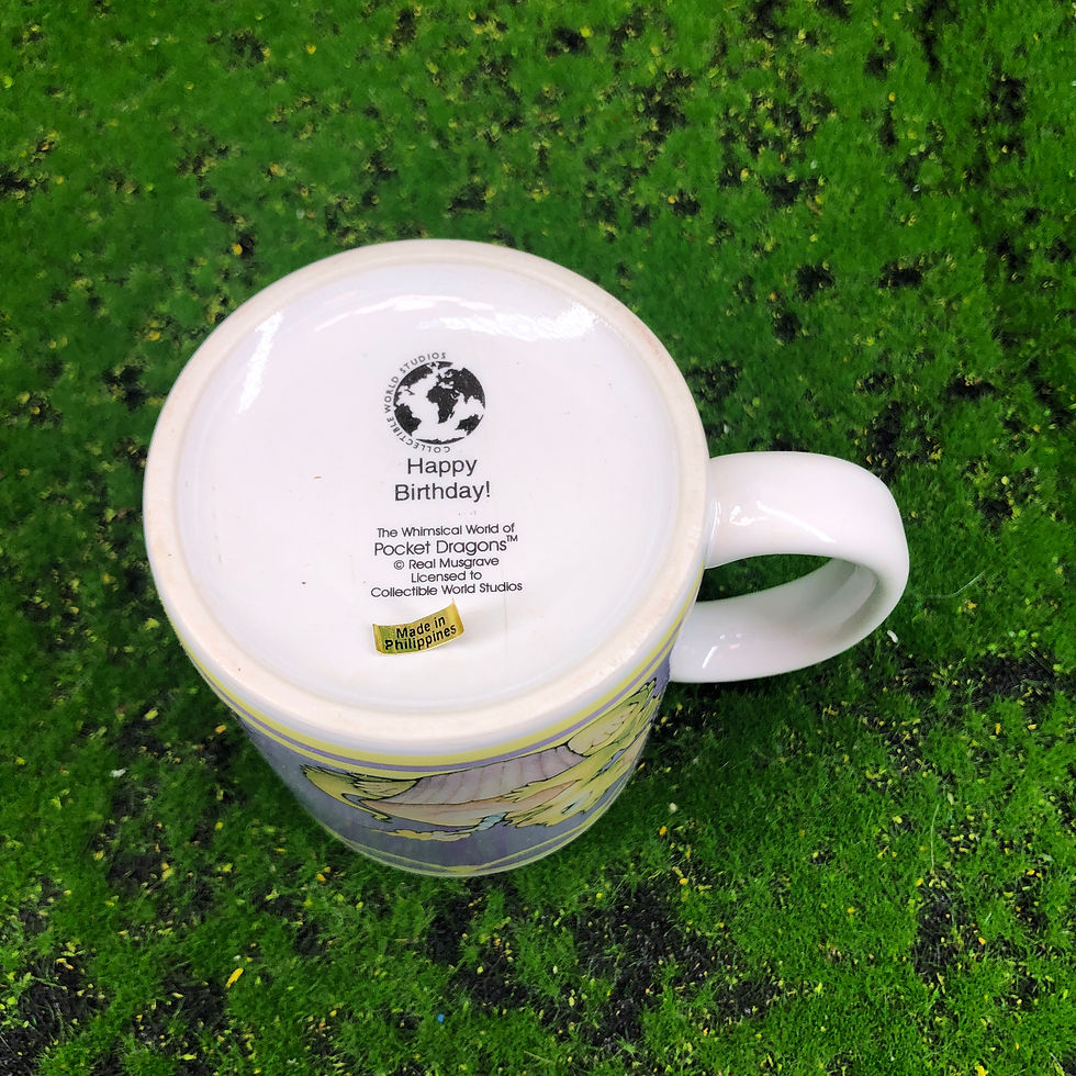 Thumbnail: BNIB Vintage Pocket Dragons Cup - Happy Birthday Mug Real Musgrave  Dragons cute