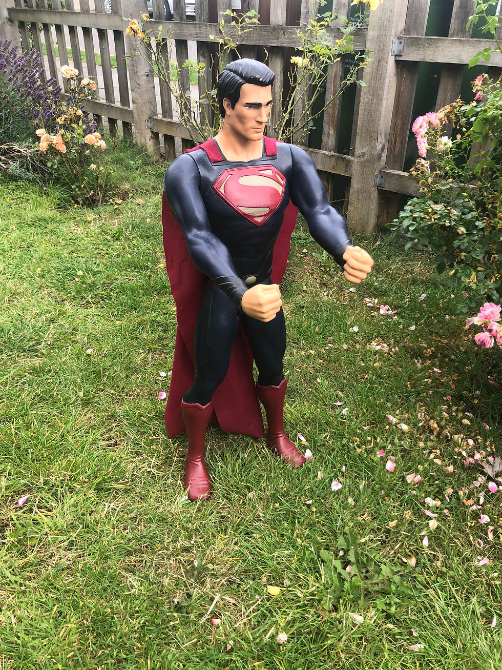 Thumbnail: Vintage GIANT SUPERMAN FIGURINE, Jakks Pacific 31-Inch Tall Superman