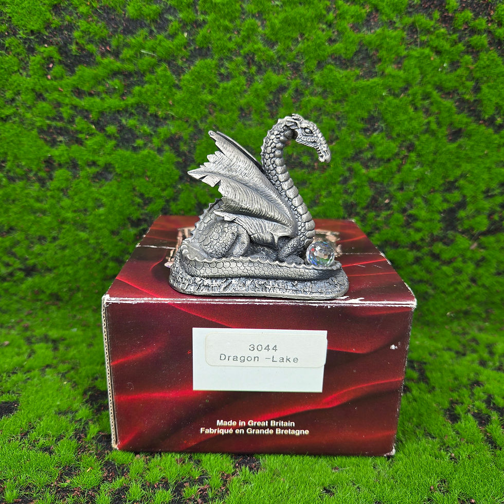 Thumbnail: copy of Guardian Dragon Tudor Mint Myth And Magic Pewter Dragon Figure 3021  Swa
