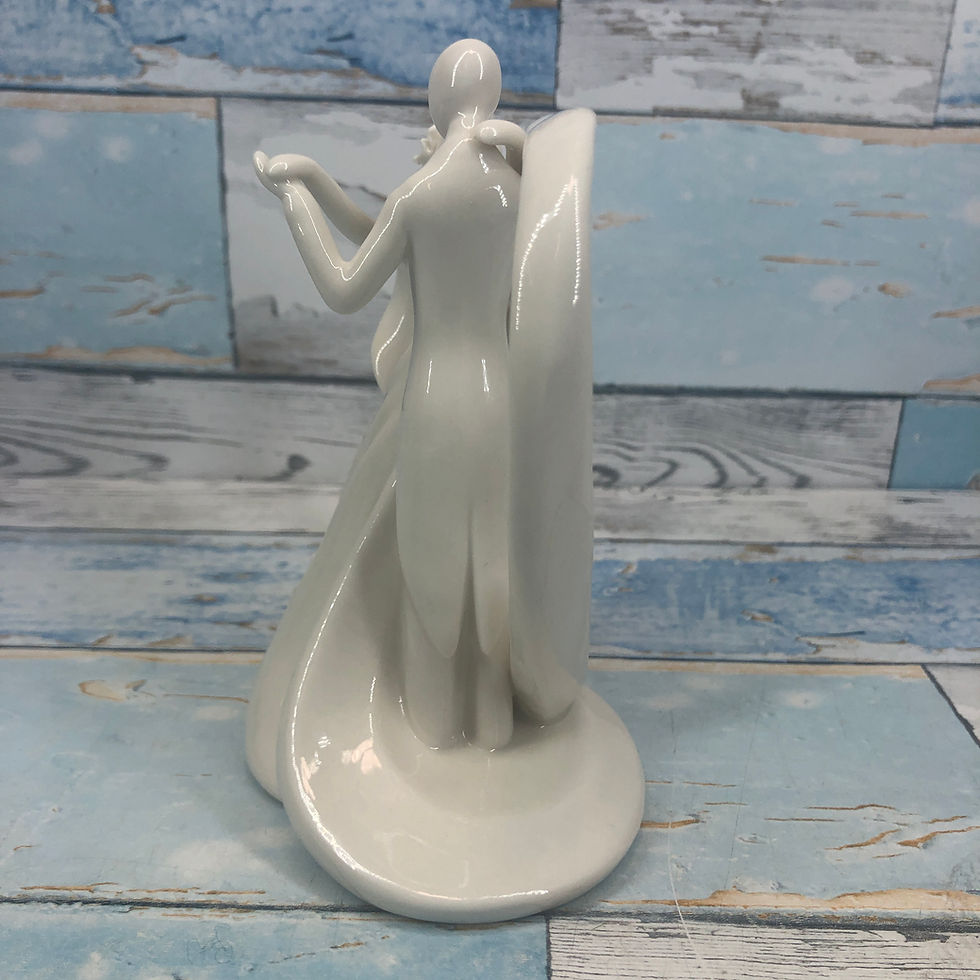 Thumbnail: Bella Novia wedding Ornament wedding Cake Topper  Dancing  Heart Boxed