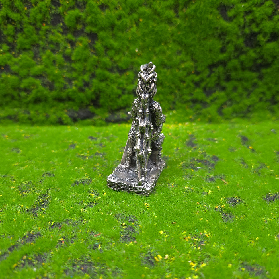 Thumbnail: Tengis Sig 1  Boxed   Tudor Mint Myth And Magic Boxed 1996  7Cm Pewter Crystal