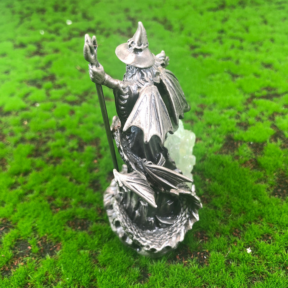 Thumbnail: Wizard Of The Ocean  Myth & Magic  4045  Tudor Mint Pewter Boxed  Crystal  Rare