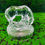 Thumbnail: Royal Crystal Rock Horse and Foul Glass  24% lead crystal Frosted Ital