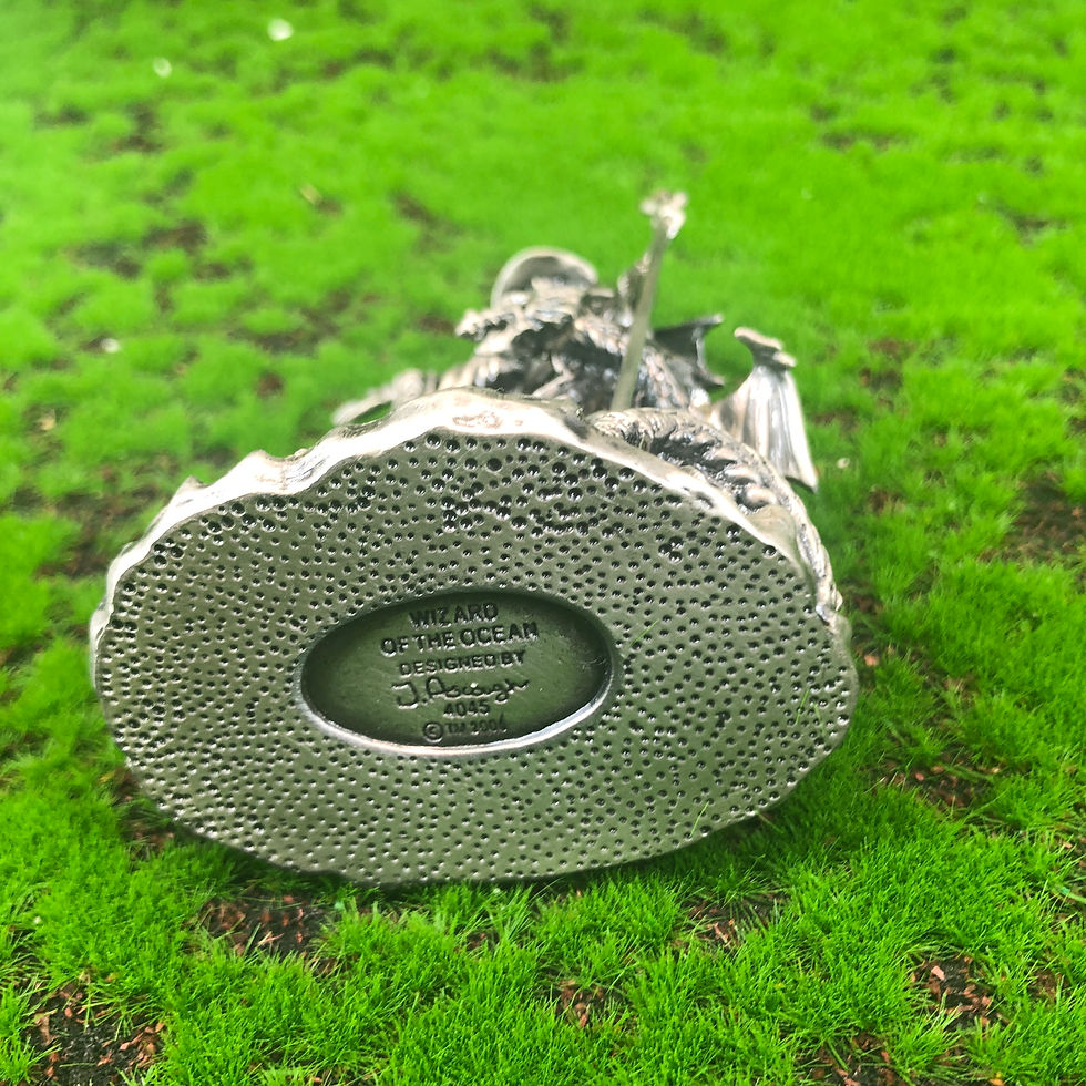 Thumbnail: Wizard Of The Ocean  Myth & Magic  4045  Tudor Mint Pewter Boxed  Crystal  Rare