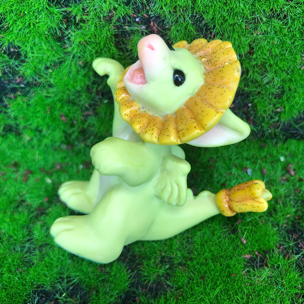Thumbnail: Roaring Dandy Lion Whimsical World Of Pocket Dragons   Real Musgrave