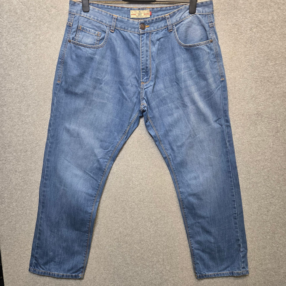 Thumbnail: Next Men's Loose Fit Blue Jeans W40 Regular 100% Cotton Denim