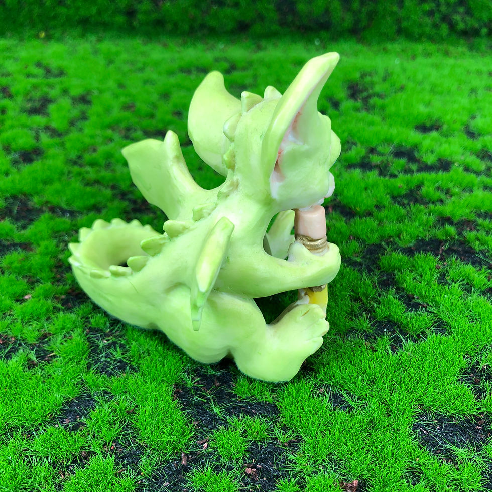 Thumbnail: 1989 Whimsical World of Pocket Dragons Figurine "Scribbles" Real Musgrave Rare