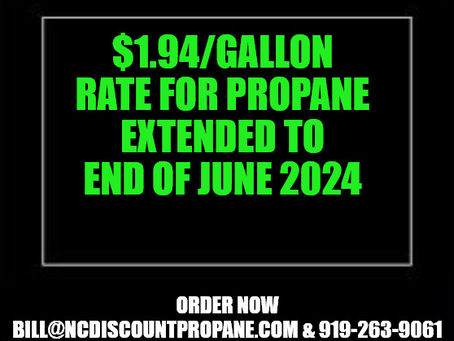 $1.94/gallon rate for propane extended to the end of June 2024
