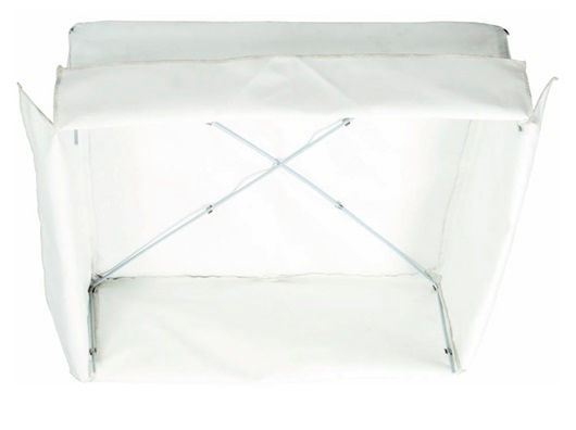 Fire hood for a 600x600 recessed LED panel