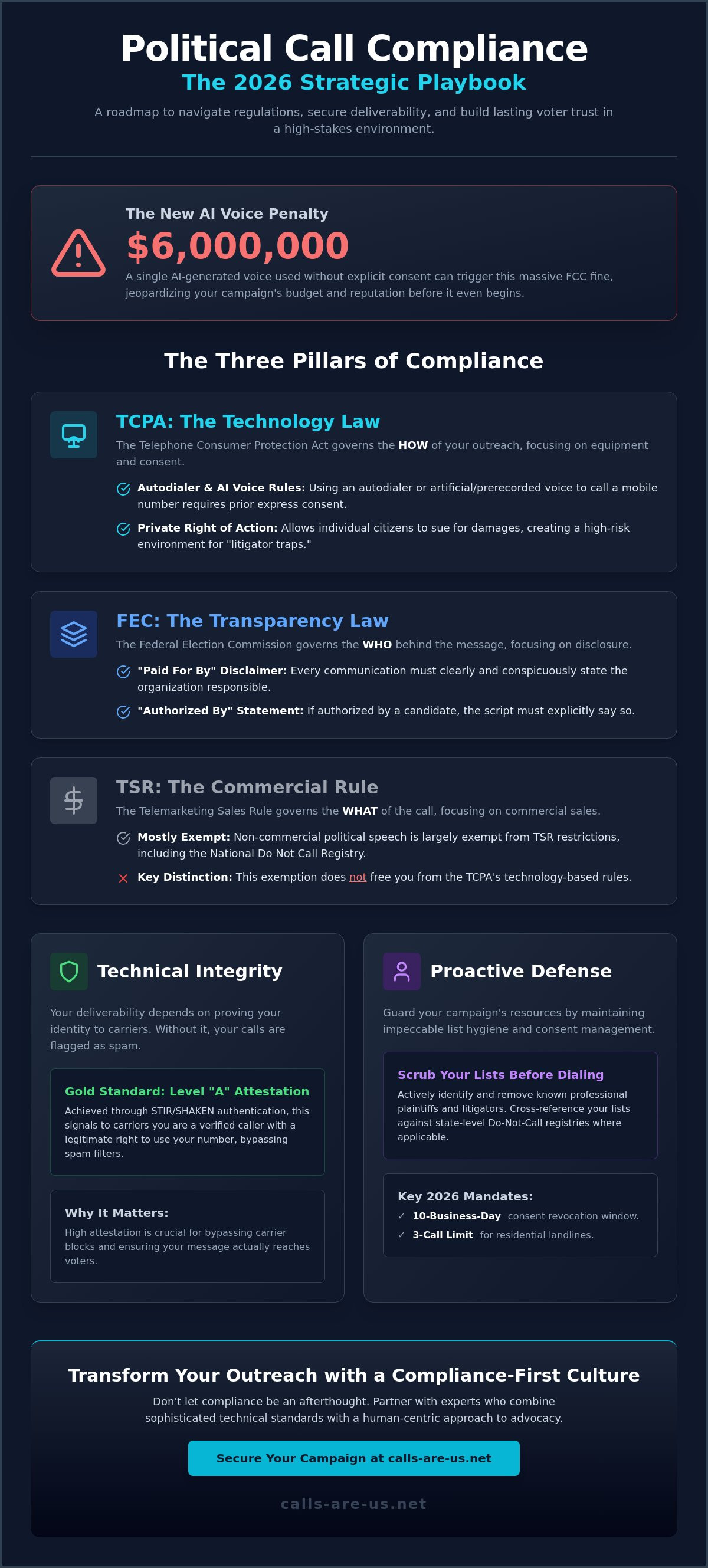 Political call compliance