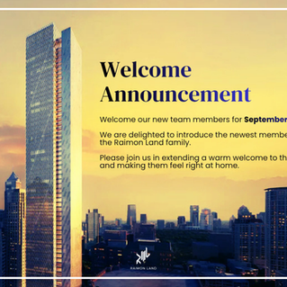 Welcome Announcement - September 2026