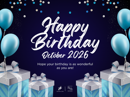 Happy Birthday - October 2026