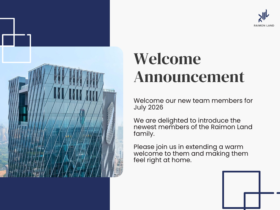 Welcome Announcement - July 2026