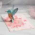 3D pop up card, Maple-leaf bird card, greeting card