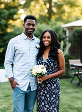 casual backyard wedding black couple in casual clothing.jpg