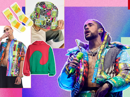 Bad Bunny’s Psychedelic Coachella Style Is Wickedly Cool—Shop the Look