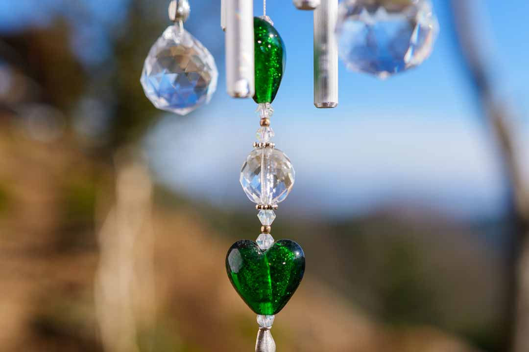 Elégance Coeur Vert Murano