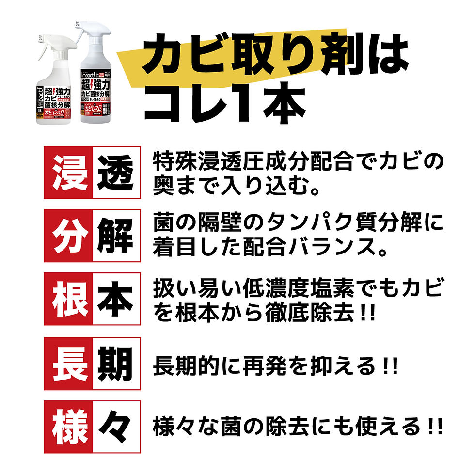 サムネイル： インパクトカビレスQ 500ml ガンスプレー