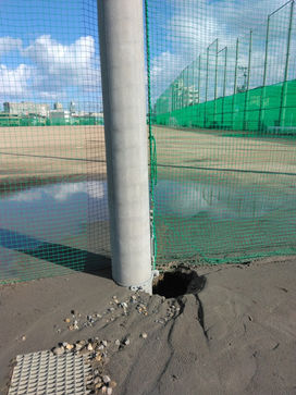 令和6年 能登半島地震 母校グラウンドに「液状化現象」?