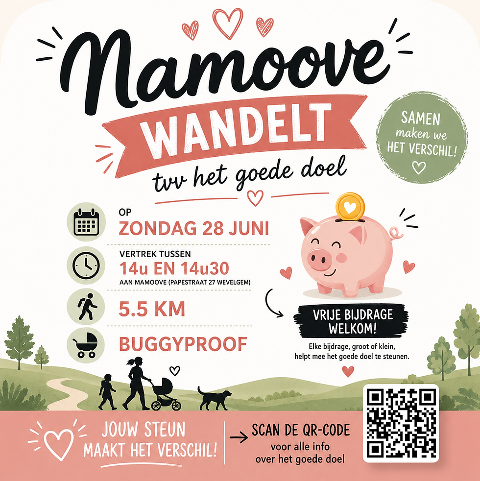 Mamoove wandelt tvv het goede doel 