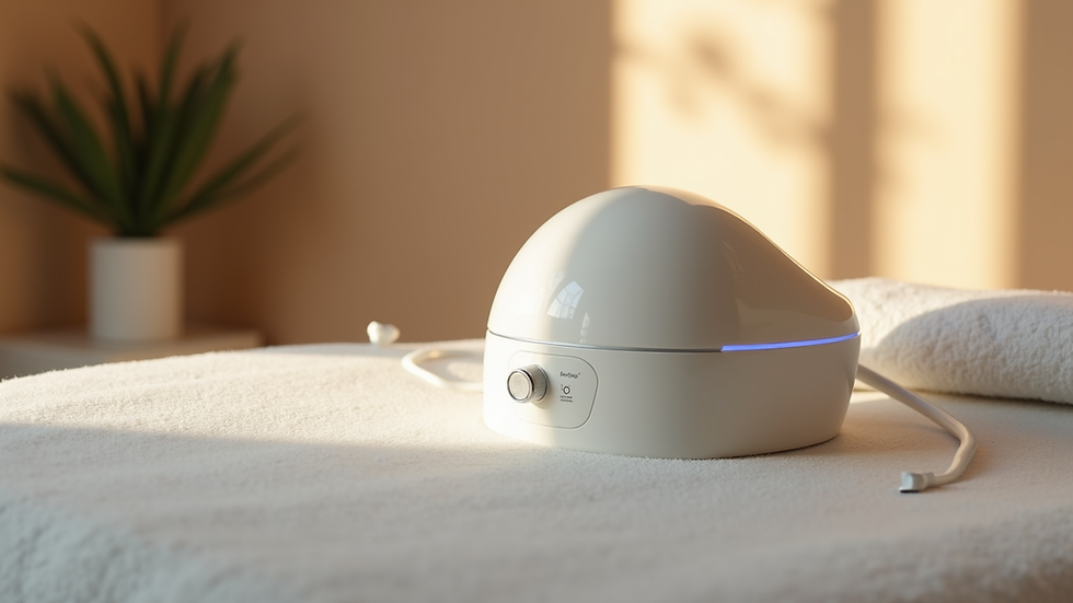 Close-up view of Perfectio X device on a spa treatment table